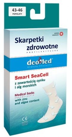 Deomed Hypoalergiczne skarpetki medyczne - antybakteryjne i przeciwgrzybiczne (Smart SeaCell)