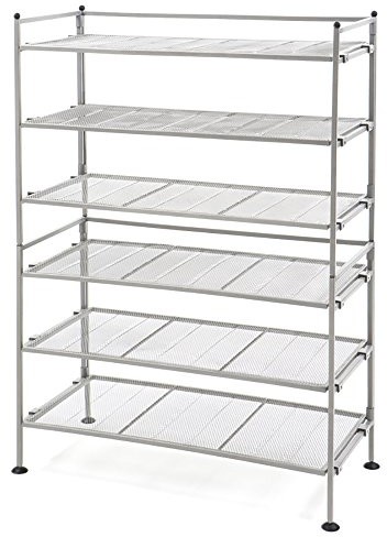 Seville Classics ogólnego przeznaczenia i stojak na buty z 3 półkami zestaw 2 szt., metalowe WEBK257