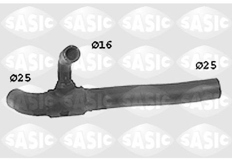 SASIC Przewód elastyczny chłodnicy SWH6793