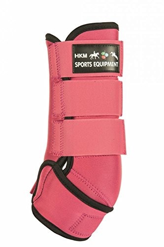 HKM neopren ochraniacze  Colour -, m, różowy/czarny 543739
