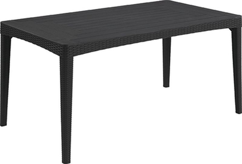 ALLIBERT GIRONA ROUND WAVES stół ogrodowy 160 x 90 x 74 cm, grafit 17204645