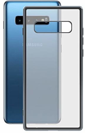 Samsung BigBuy Tech BigBuy Tech S1902186 etui ochronne do Galaxy S10+ Flex metal TPU przezroczysty szary metalik BIG-S1902186