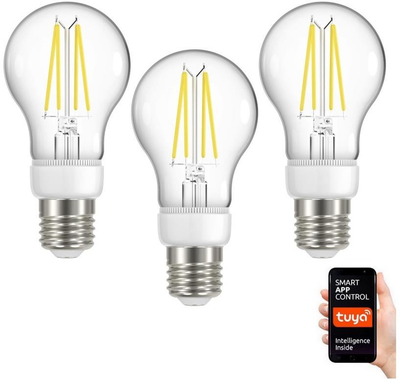Immax Neo Immax NEO 07713C-SET 3x LED Ściemniana żarówka NEO LITE E27/7W/230V Wi-Fi Tuya
