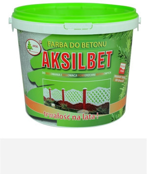 Aksil Aksilbet Farba do betonu biała 10l 101556