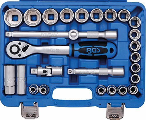 BGS nasadka na klucz nasadowy komplet 12,5 (1/2), 8  32 MM, 27-częściowy, 1 sztuki, 2224