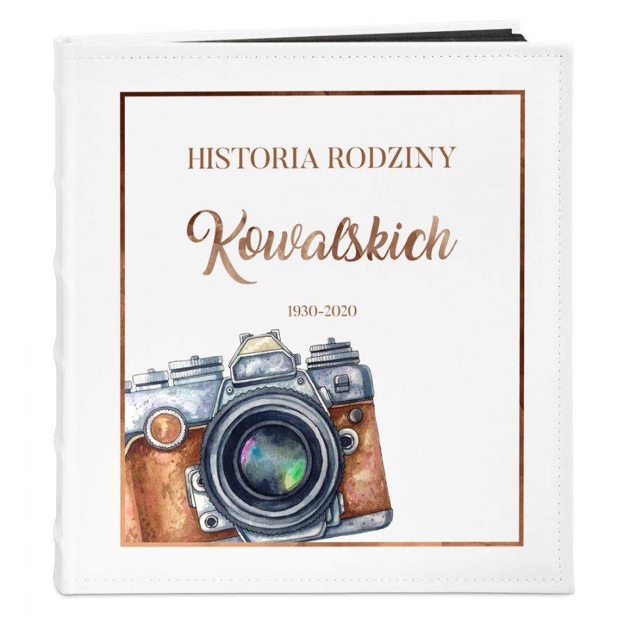 NA Murrano Album Zdjęcia Duży Rodzinny Retro Aparat Nadruk ALB-BC-BK-UV-043