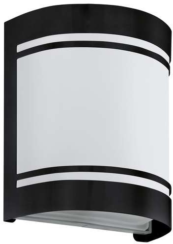 Eglo Cerno 99565 kinkiet lampa ścienna zewnętrzna IP44 1x40W E27 biały/czarny