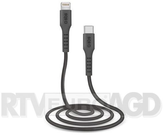 SBS kabel USB TYP C LIGHTNING 1m czarny TECABLELIGTC1K