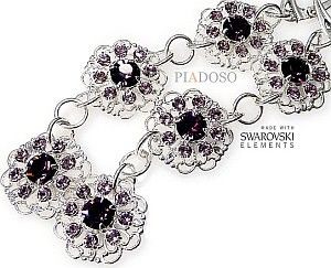 Swarovski NOWE UNIKAT KOLCZYKI AMETHYST FEELING