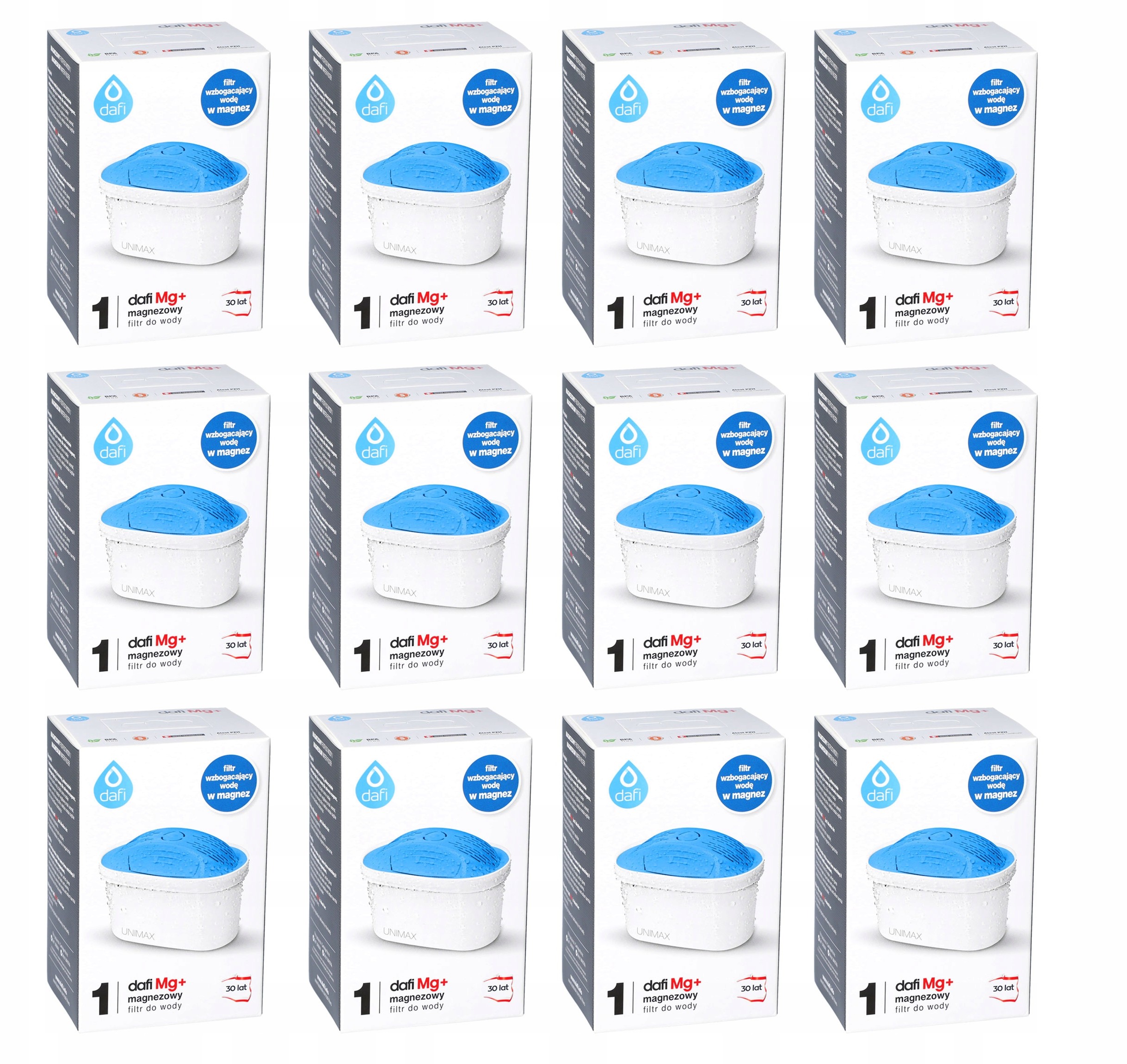 DAFI Filtr Wkład Unimax Mg+ do Brita Maxtra 12 Szt