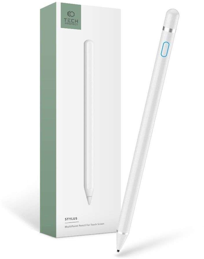 marka niezdefiniowana Rysik precyzyjny długopis Active Stylus Pen do ekranu dotykowego tabletu telefonu White 13876X0