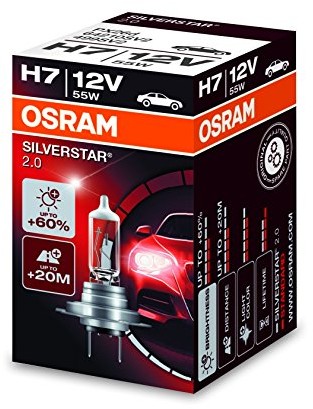 Osram Night Breaker Unlimited HCB H7 REFLEKTOR przedni, 64210 NBU, 12 V, duobox, Silverstar 2.0, składane pudełko, biały 64210SV2