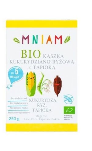 MNIAM Kaszka kukurydziano-ryżowa z tapioką BEZGL. BIO 250 g