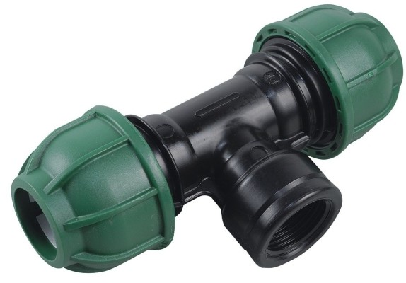 Greenmill Trójnik rury 25 mm z gwintem wewnętrznym 3/4
