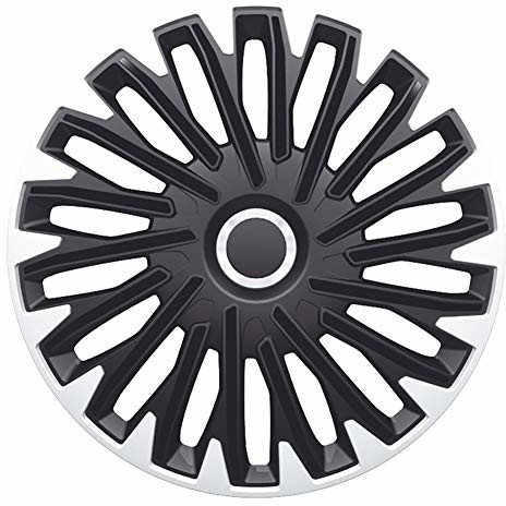 AUTO-STYLE AUTO-STYLE zestaw kołpaków na koła Quantum Pro srebrny/czarny chromowany pierścień, 35 cm QUANTUM PRO 15