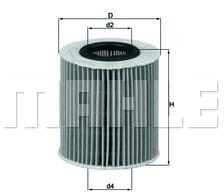 Mahle FILTR OLEJU KNECHT OX 166/1 D ECO BMW 1.6,2.0,1.8,2.0 OX 166/1D