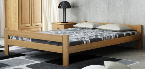 Magnat Meble Łóżko drewniane PRIMA 140x200 EKO DĄB