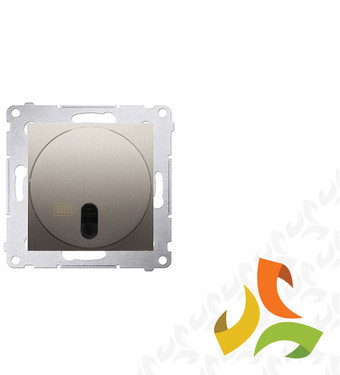 SIMON KONTAKT Ściemniacz 20-500W, złoty mat zdalnie sterowany DS13T.01/44 SIMON 54 PREMIUM DS13T.01/44/KON