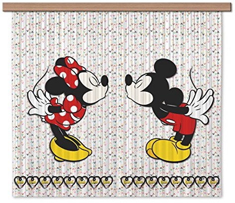 AG Design fcsxl 4371 Disney Mickey Mouse, firanka/zasłona, 180x160 cm  2 części: 90x160 cm, materiału, multicolor, 0,1x180x160 cm FCSxL 4371