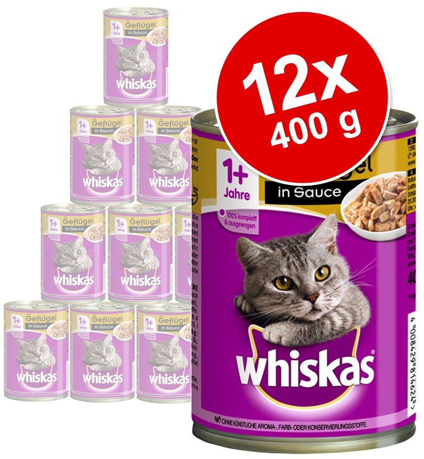 Whiskas Adult, 24 x 400 g - Drób w sosie