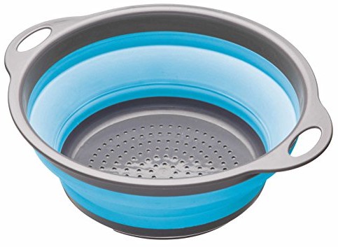 Colourworks colourworks składany cedzak, 2,8 litra, 24 cm  niebieski CWGCOLBLU