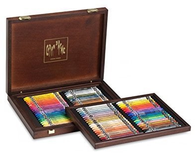 momentissimo Walizka z drewna z 40 Neocolor II + 40 Neocolor i na prezent/Caran d d'ache 3002.480 3002.480