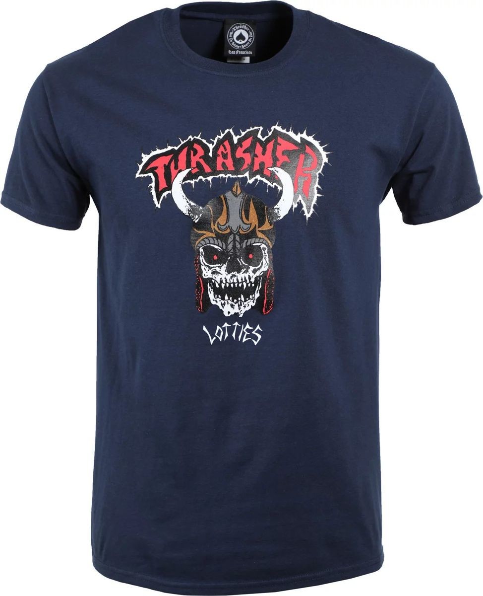 Thrasher t-shirt LOTTIES Navy Blue