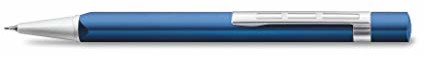 Staedtler TRX 766TRX3 07 ołówek automatyczny (ergonomiczny trójkątny kształt, matowa jedwabiście miękka powierzchnia aluminiowa, metalowy klips, mechanizm obrotowy, grubość wkładu 0,7 mm) niebieski