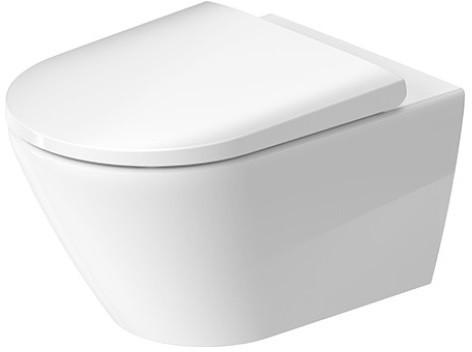 Duravit D-Neo Zestaw Toaleta WC 54x37 cm bez kołnierza + deska wolnoopadająca biały Alpin 45770900A1