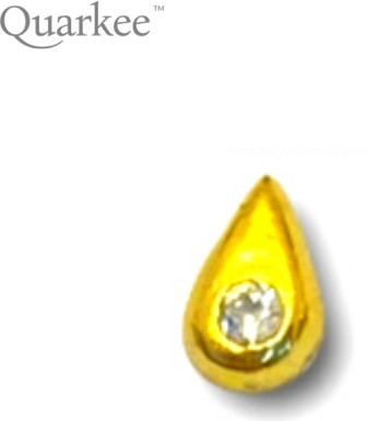Quarkee Quarkee 22K Gold Heart with Cubic Zirconia / serce z cyrkonią