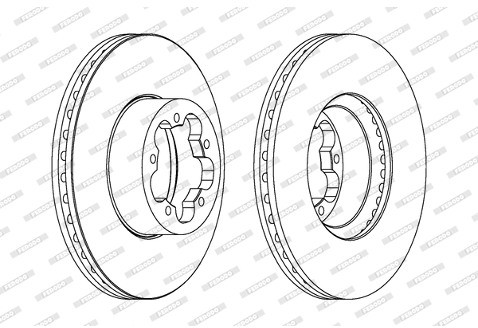 FERODO (FEDERAL-MOGUL) Tarcza hamulcowa (FEDERAL-MOGUL) DDF1554