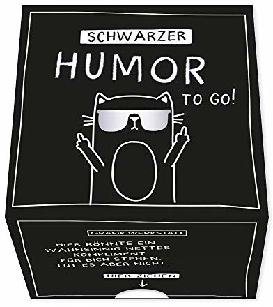 Grafik-Werkstatt Grafik Werkstatt wiadomość w pudełku, pomysł na prezent, 30 karteczek do odrywania Czarny Humor 63858