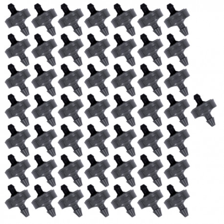 BRADAS 50x Kroplownik z kompensacją ciśnienia 4l/h na wąż 3x5mm DSE-PC04025-50
