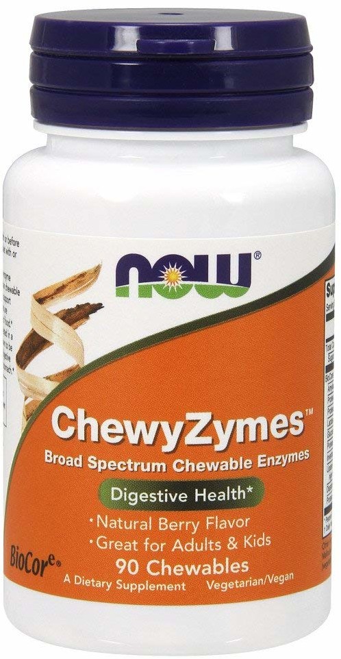 NOW FOODS NOW FOODS ChewyZymes (Enzymy trawienne) 90 Tabletek  wegetariańskich do żucia