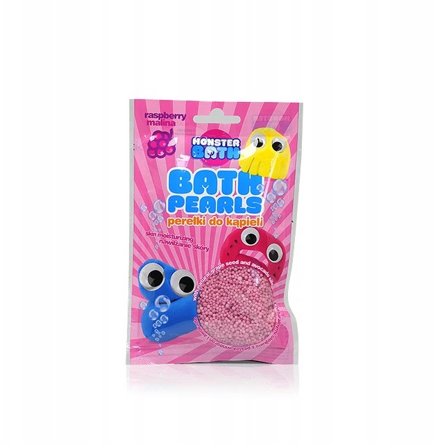 Monster Bath Perełki do kąpieli Malina 75 g