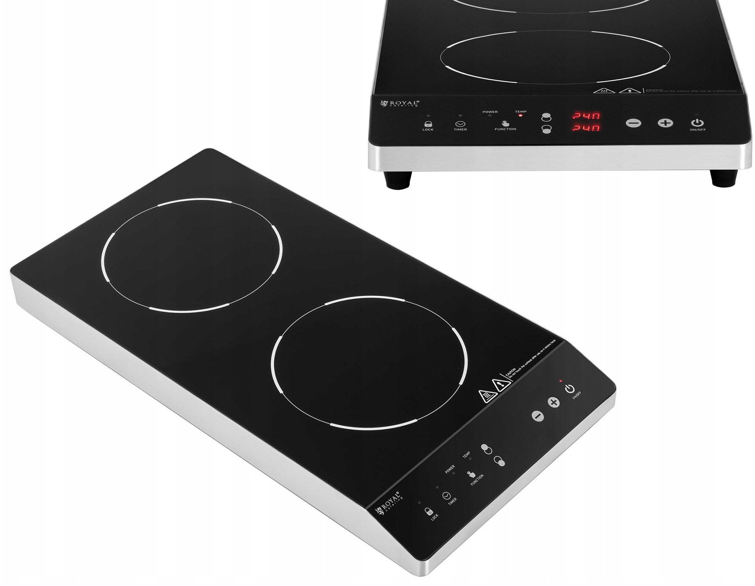 Podwójna Płyta Indukcyjna Kuchenka 1,8kW Led