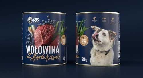 John Dog Wołowina z Borówkami Berry Line 800g