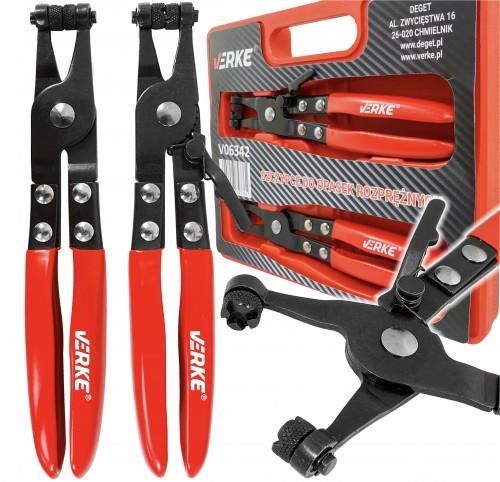 VERKE SZCZYPCE DO OPASEK ZACISKOWYCH ROZPRĘŻNYCH VERKE V06342 V06342
