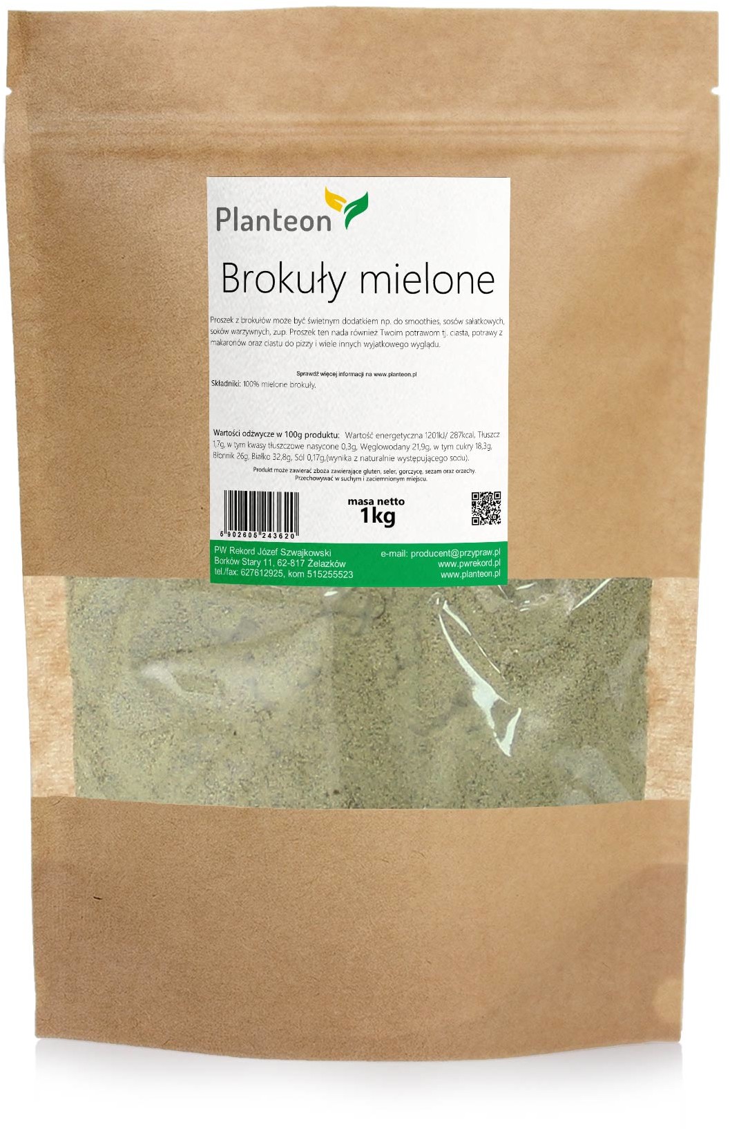 Planteon Brokuły mielone 1kg 2-0384-01-1