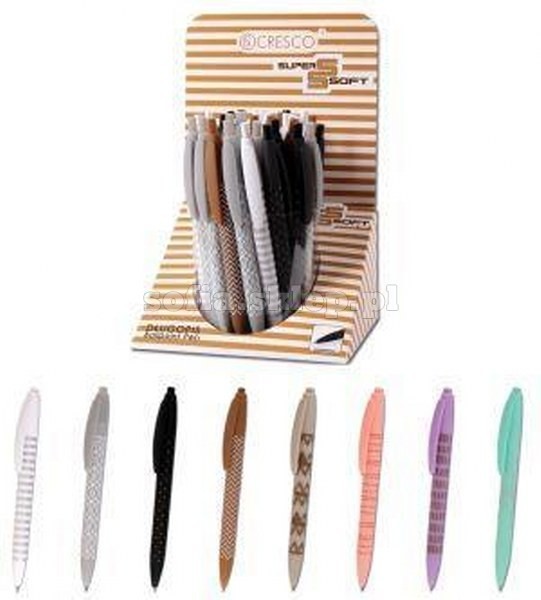 CRESCO Długopis pstrykany, Super Soft, 1.0,