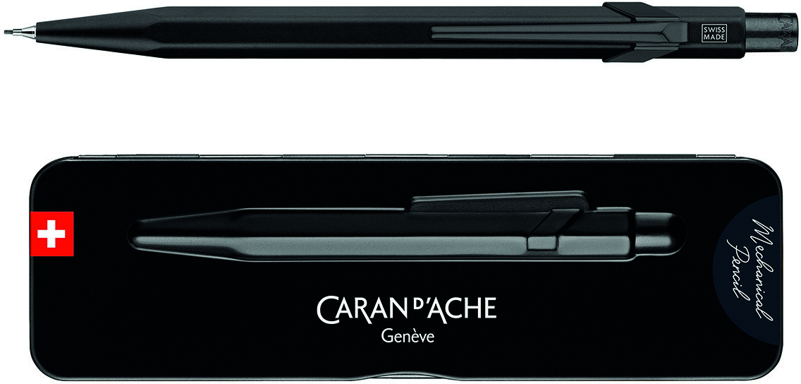 CARAN D'ACHE Ołówek automatyczny CARAN D'ACHE 844 0,7mm w pudełku czarny OLP.050