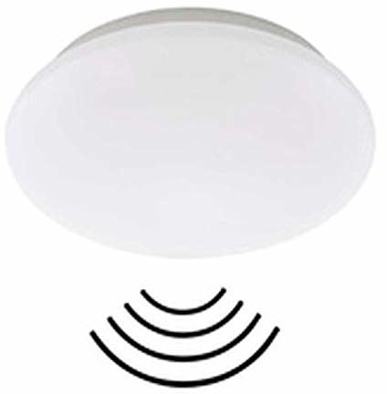 Briloner Leuchten Leuchten lampa sufitowa LED z czujnikiem ruchu, lampa sufitowa z czujnikiem światła dziennego (opcjonalnie regulowana), tworzywo sztuczne, 20 W, biała, 40,2 cm 3362-116