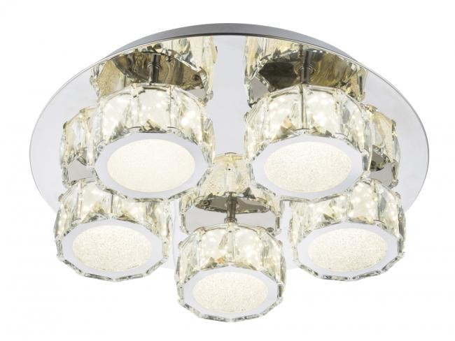 Globo Lighting Oświetlenie BALDI Lampa Sufitowa LED Przezroczysty, Chrom, 1-punktowy 49350D4
