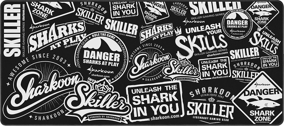 Sharkoon SKILLER SGP2 XXL Mouse Pad black white