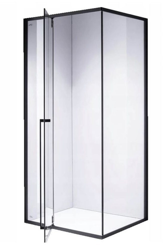 231 HYDAR KABINA PRYSZNICOWA CZARNA KWADRATOWA 90x90 SZKŁO 6mm 23178198 78198-uniw