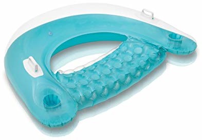 Intex 58859eu dmuchany fotel do pływania, Sit N Float, 60 X 39 cali, posortowane pod względem koloru 58859EU