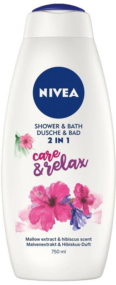 Nivea Shower & Bath płyn do kąpieli i żel pod prysznic 2w1 Care&Relax 750ml 94026-uniw