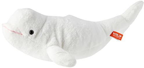 Wild Republic 22447 Pluszowa Beluga Weißwal, przytulanka Cuddlekins, pluszowe zwierzątko 20 cm, biała 22447