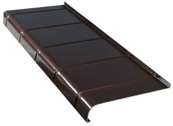Fola Parapet zewnętrzny aluminiowy  20 x 200 cm miedziany