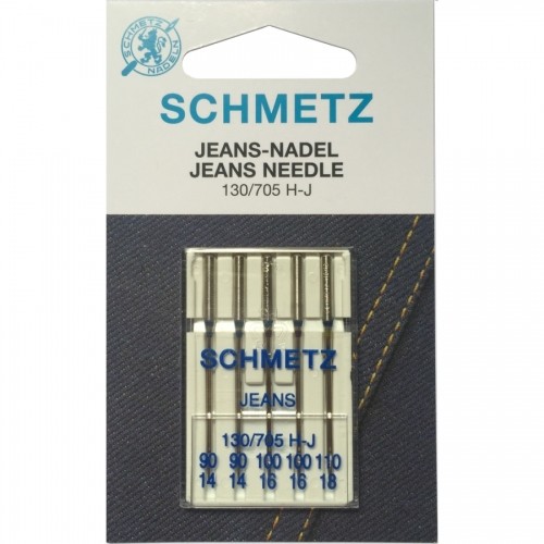 Schmetz Igły półpłaskie 130/705H-J do jeansu MIX 90-110 5 szt. 130/705H-J